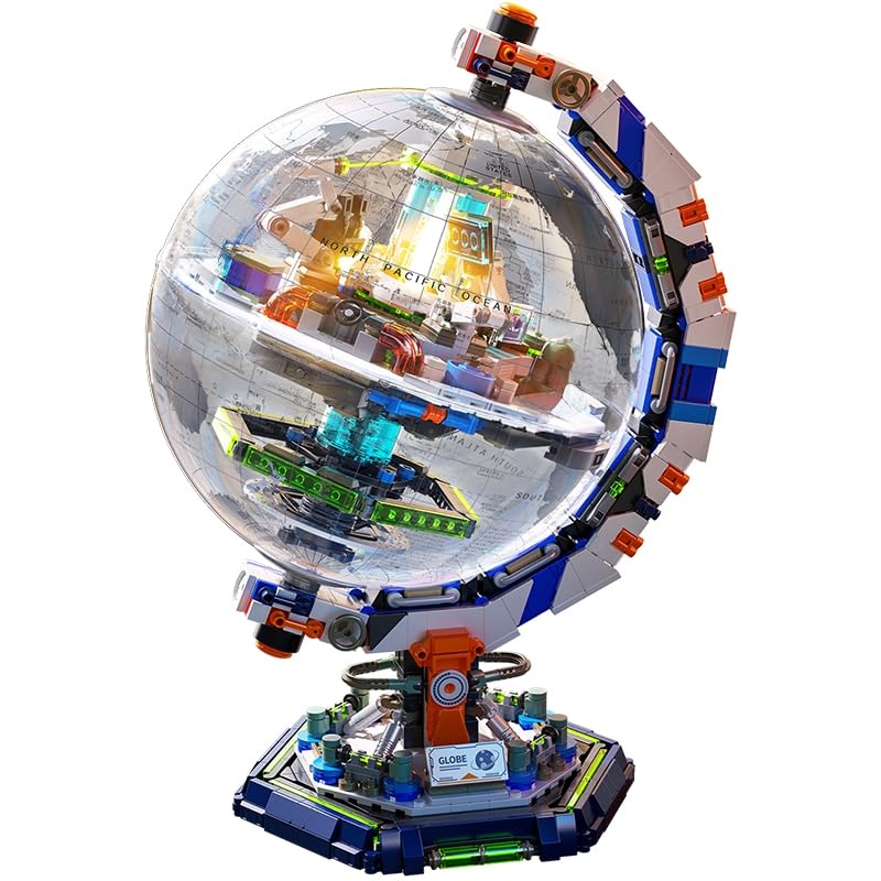 Amazon.com: Space Station Globe Building Set for Adults- 1793 Pcs